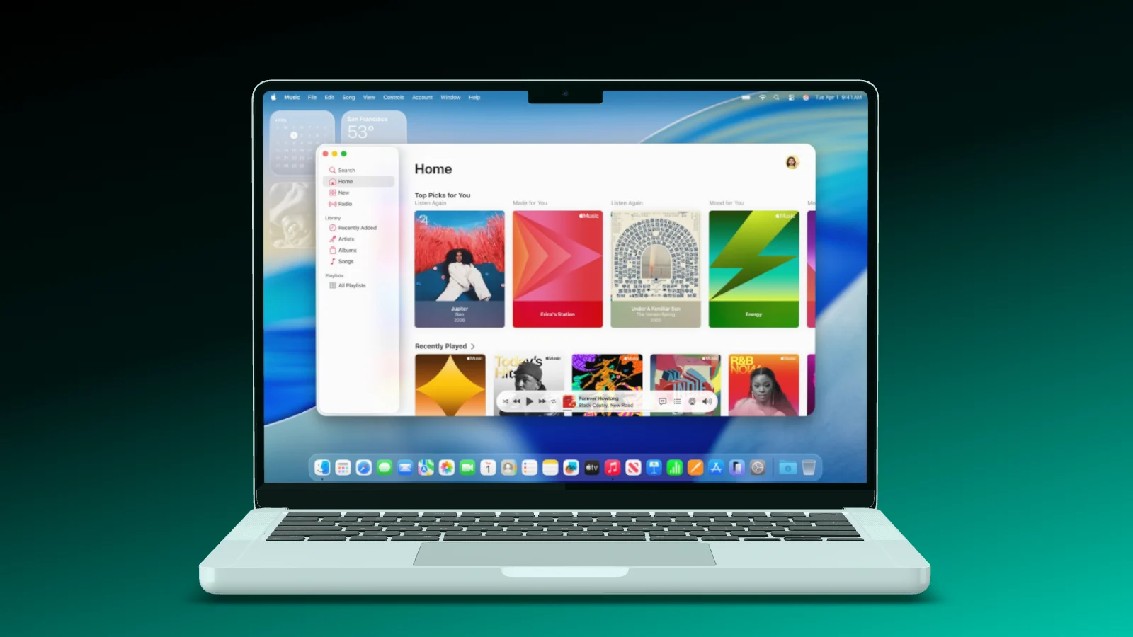 A MacBook Pro opening its lid