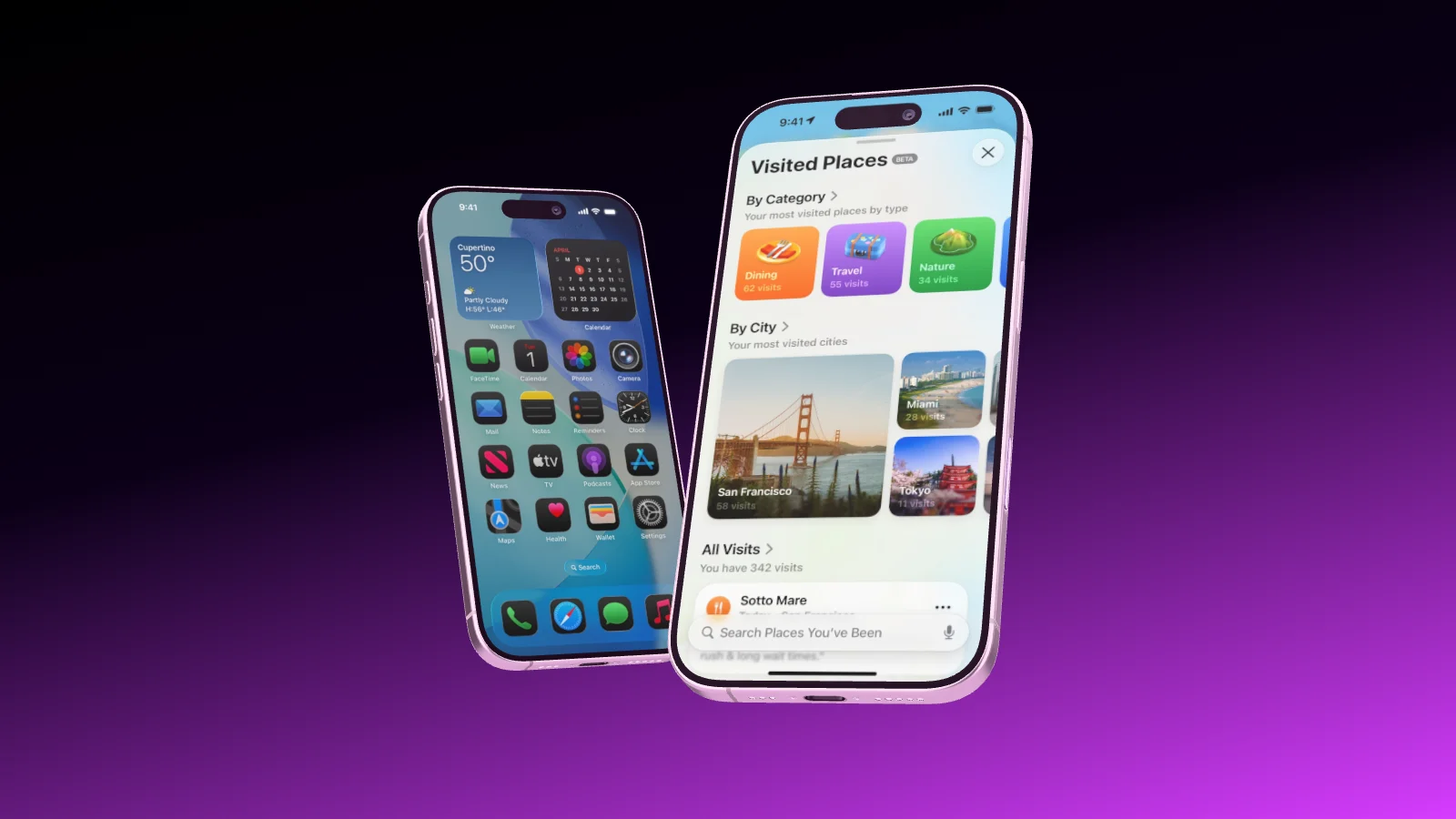 Two iPhone 17 rolling into the frame one after the other